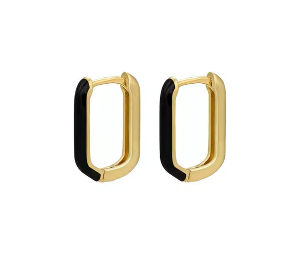 Black Out Squared Hoops