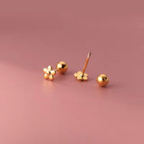 Flower Blossom Screw Back Earrings