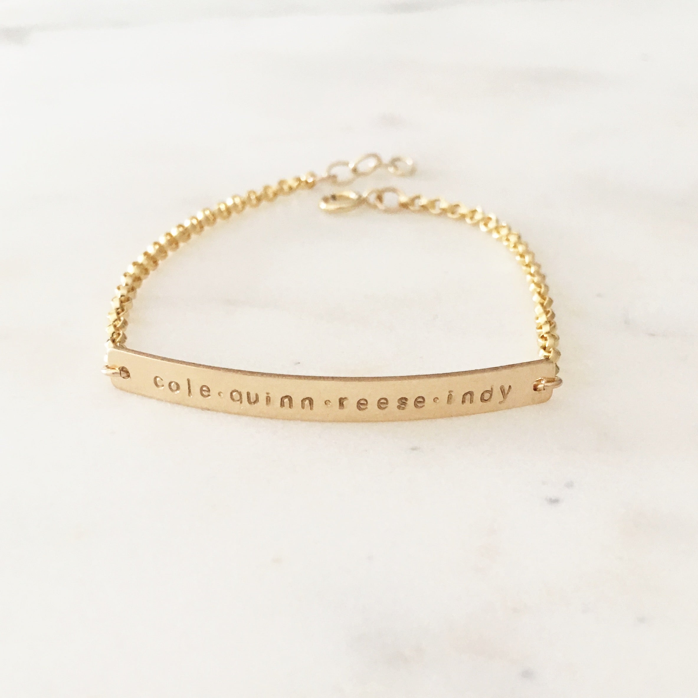 Adult Skinny Bar Bracelet